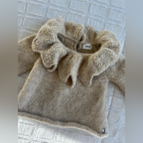 Oeuf Other - Oeuf Alpaca Ruffled Collar Baby Alpaca Toddler Sweater